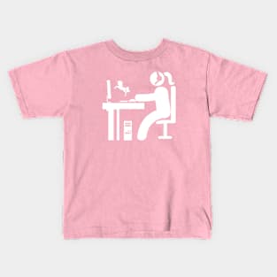 Gamer Girl with Unicorn Avatar Kids T-Shirt